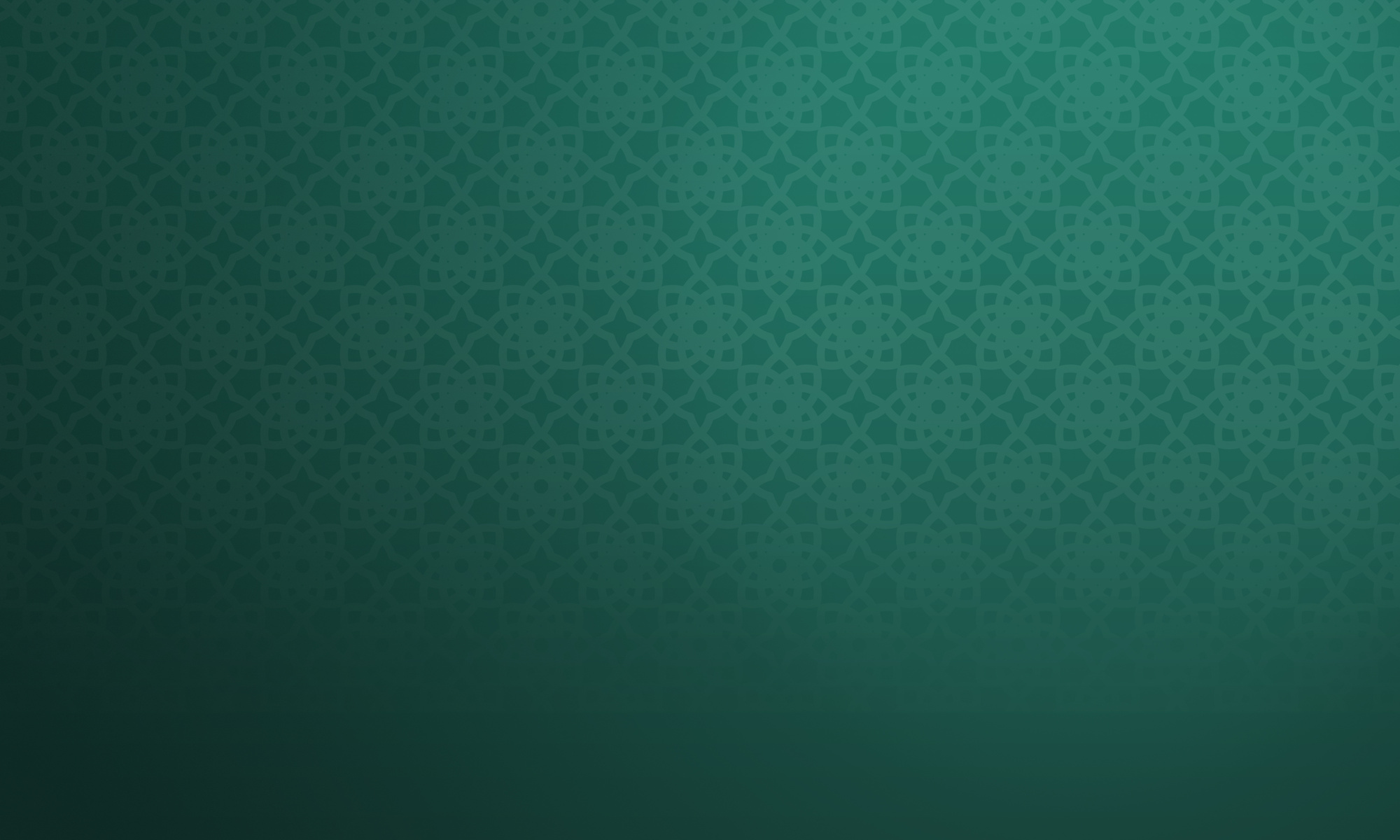 Islamic Pattern Green Background